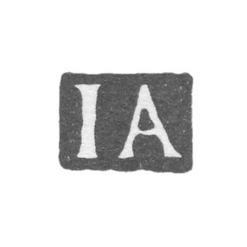 Клеймо мастера Акерблом Иоганн Генрих - Ленинград - инициалы "IA"