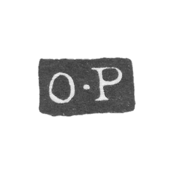 Клеймо мастера Петтелиус Отто Рейнхольд - Ленинград - инициалы "O-P"