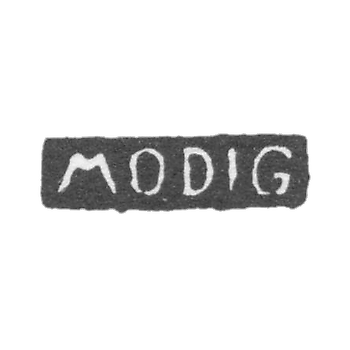 Клеймо мастера Модиг Элиас - Ленинград - инициалы "MODIG"