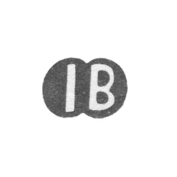 Клеймо мастера Билецкий Иеремий Стефанович - Киев - инициалы "IB" - 1719-1768 гг.