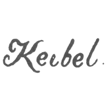 Клеймо мастера Кейбель Отто Самуил - Ленинград - инициалы "Keibel"