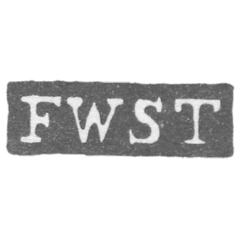 Клеймо мастера Веннерстрем Олоф Фредерик - Ленинград - инициалы "FWST"