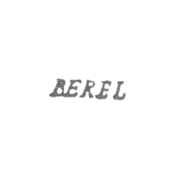Клеймо мастера Берель - Ленинград - инициалы "BEREL"