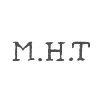 Клеймо мастера Тирионг Михаэль Генрих - Ленинград - инициалы "M.H.T"