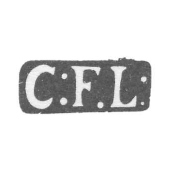 Клеймо мастера Люттен Карл Фридрих - Тарту - инициалы "CFL" - 1818-1868 гг.