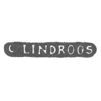 Клеймо мастера Линдрооз Густав - Ленинград - инициалы "G.LINDROOS"