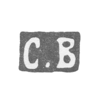 Клеймо мастера Вдовичев Сергей Иванов - Ленинград - инициалы "С.В" - 1834-1851 гг.