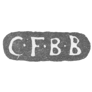 Клеймо мастера Бреденберг Карл Фредерик - Ленинград - инициалы "C-F-B-B"