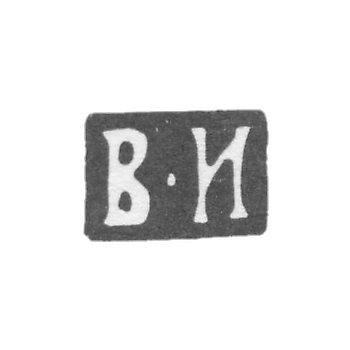 Клеймо мастера Иванов Василий Иванович - Москва - инициалы "В-И" - 1870-1908 гг.