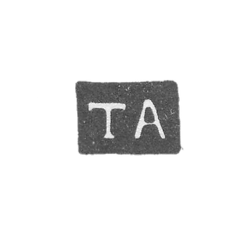 Клеймо мастера Ананьин Тимофей - Владимир - инициалы "ТА" - 1853-1863 гг.