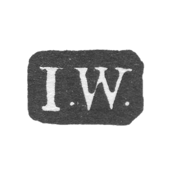 Клеймо мастера Варьюс Иоган - Ленинград - инициалы "I.W."