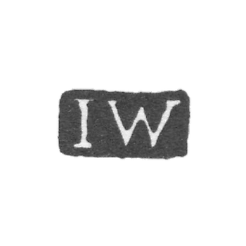 Клеймо мастера Варьюс Иоган - Ленинград - инициалы "IW"