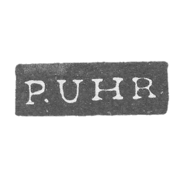Клеймо мастера Урведер Петер - Ленинград - инициалы "P.UHR"