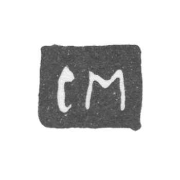 Клеймо мастера Марков Сысой Федоров - Ярославль - инициалы "СМ" - 1761-1762 гг.
