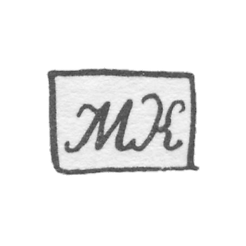 Клеймо мастера Кривоногов Михаил Васильев - Ярославль - инициалы "МК" - 1820-1850 гг.