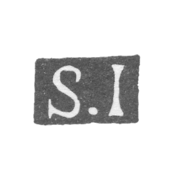 Клеймо неизвестного мастера Ленинграда - инициалы "S.I" - 1868 г.