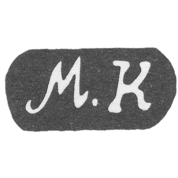 Клеймо неизвестного мастера Одессы - инициалы "М.К" - 1885 г.