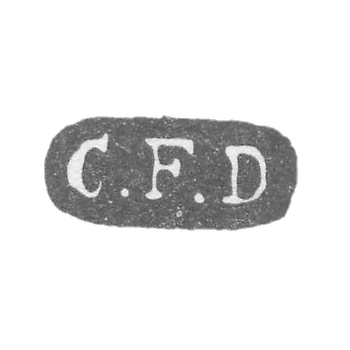 Клеймо мастера Девиц Карл Фридрих - Ленинград - инициалы "C.F.D"