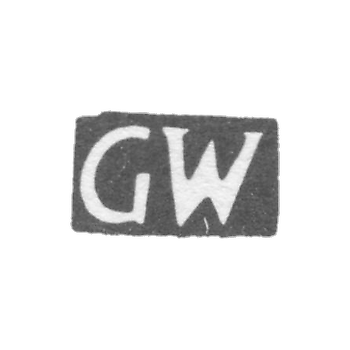 Клеймо мастера Вейс Густав - Таллин - инициалы "GW" - 1791-1818 гг.