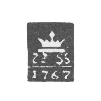 Городское клеймо Калинин (Тверь) 1767-1812 гг. "Корона на подставке"