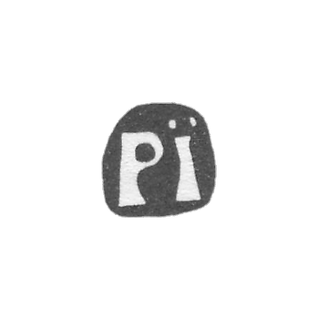 Клеймо неизвестного мастера Москвы - инициалы "PI" - 1729 г.