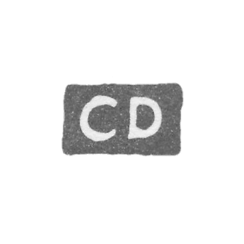 Клеймо мастера Дюхем Кретьен - Ленинград - инициалы "CD"