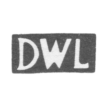 Клеймо мастера Лундберг Даниель Вильгельм - Таллин - инициалы "DWL" - 1756-1802 гг.