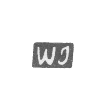 Клеймо мастера Ястержембский В. - Вильно - инициалы "WJ" - 1793-1870 гг.
