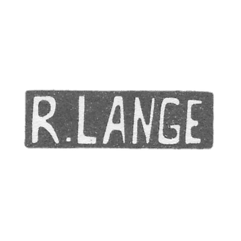 Клеймо мастера Ланге Рихард - Таллин - инициалы "R.LANGE"
