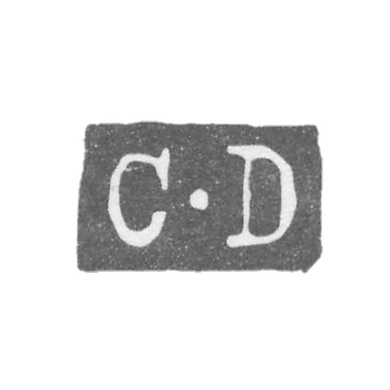 Клеймо мастера Дюхем Кретьен - Ленинград - инициалы "C-D"