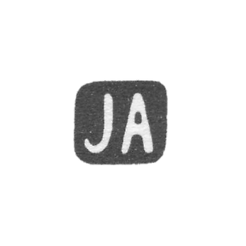 Клеймо мастера Аллениус Иоган - Ленинград - инициалы "JA" - 1898-1908 гг.
