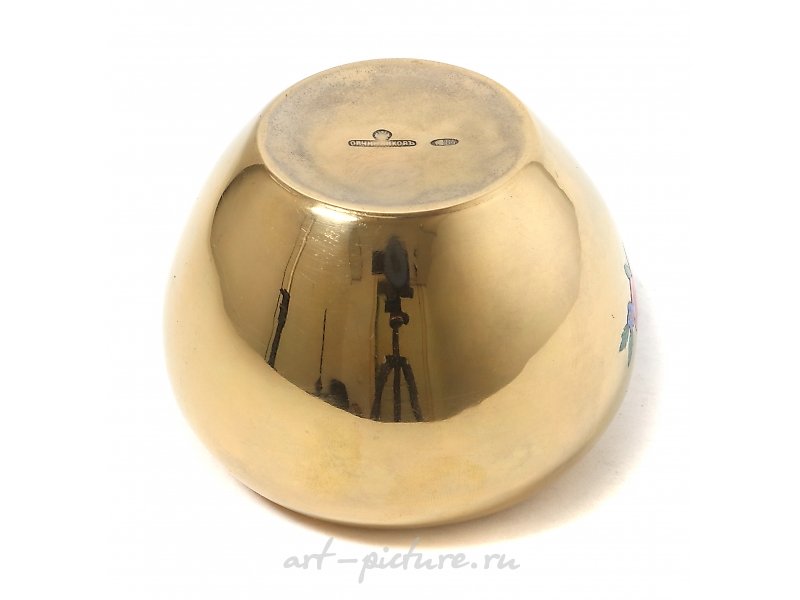 Серебряная солонка с розами. Россия, Овчинников, 1908-1926 гг.