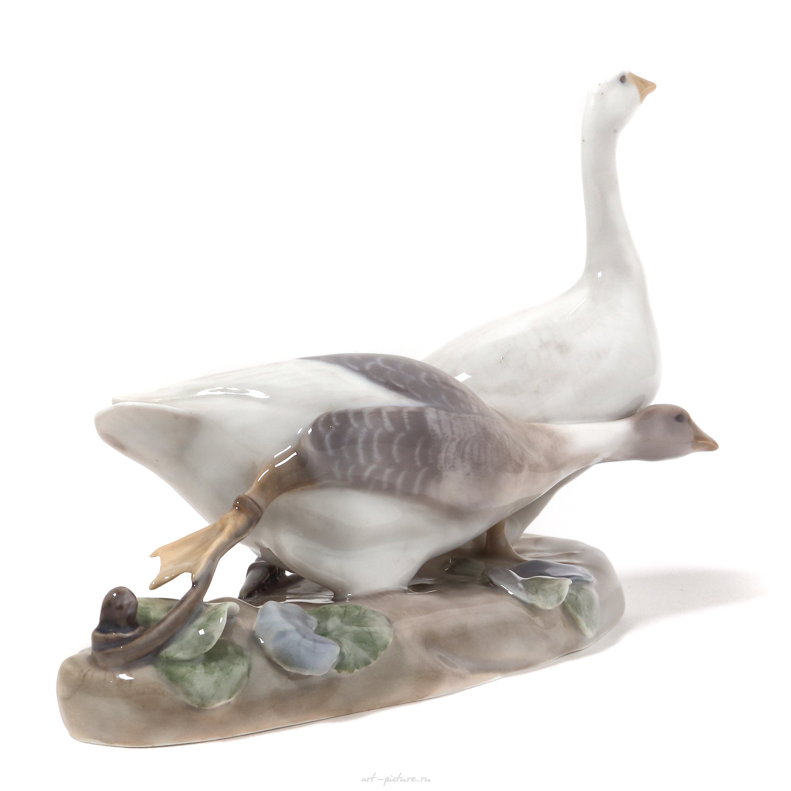 Geese. Denmark, Copenhagen, Royal Copenhagen, 1898-1923.