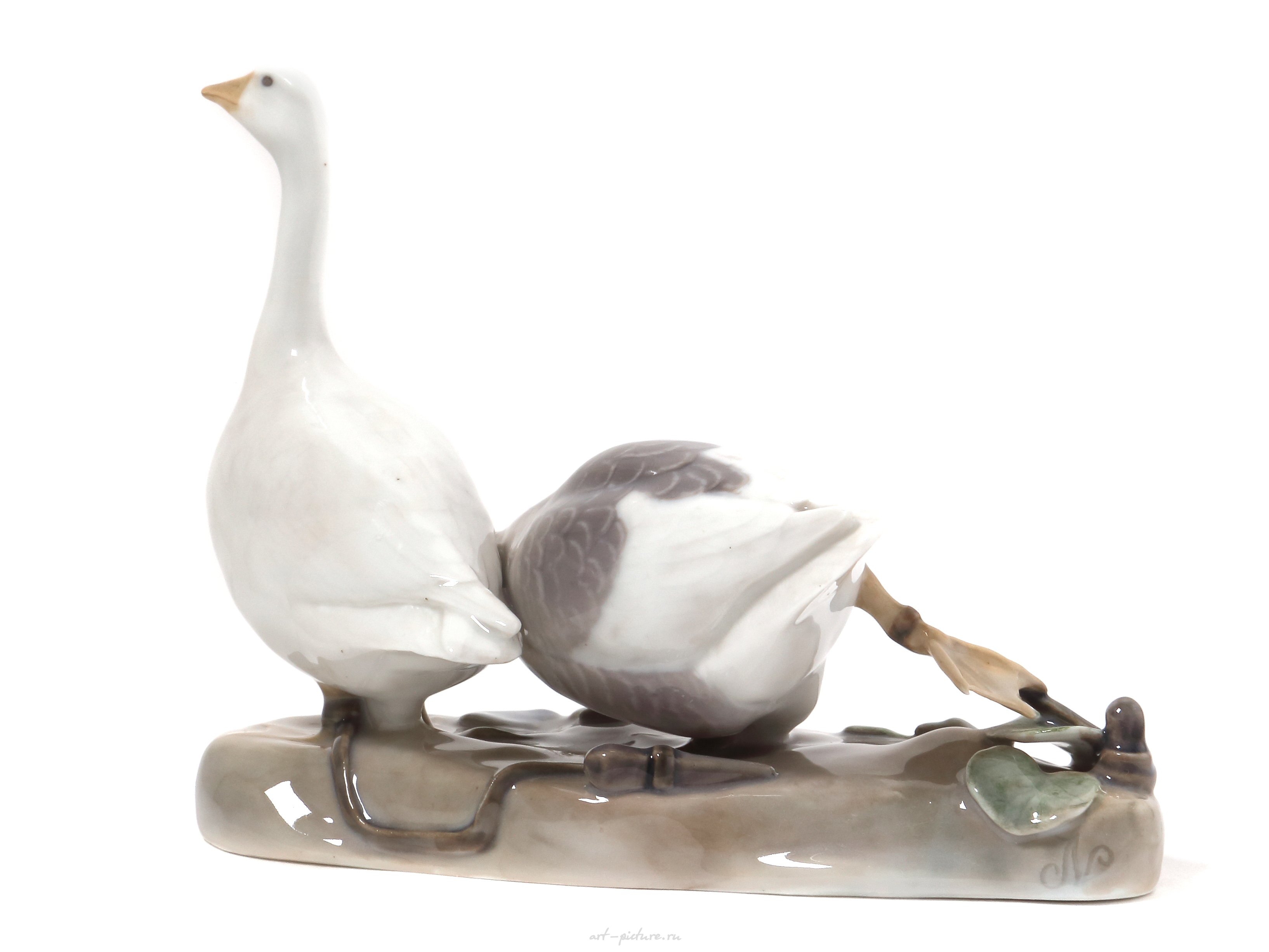 Geese. Denmark, Copenhagen, Royal Copenhagen, 1898-1923.