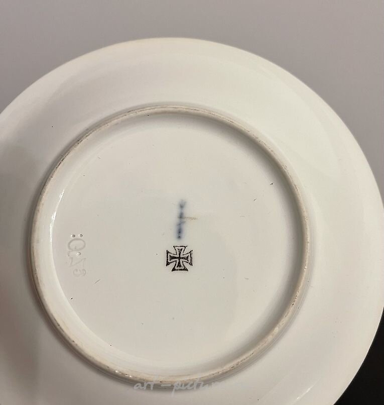 Cup with saucer featuring Frederick the Great