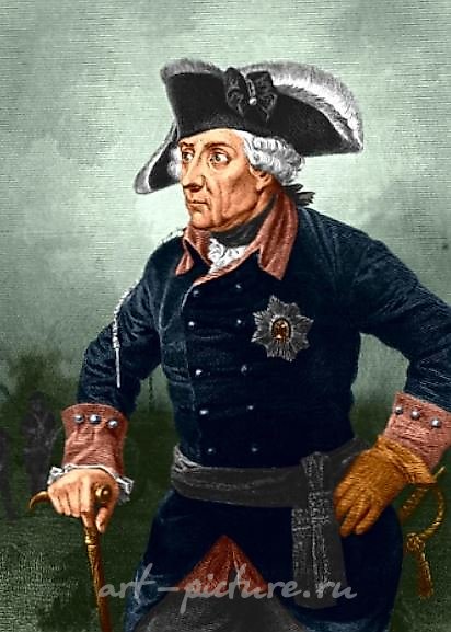 Cup with saucer featuring Frederick the Great