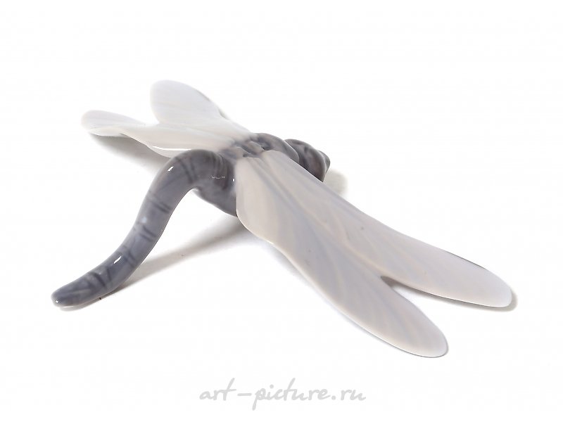 Porcelain figure "Dragonfly". Royal Copenhagen, before 1910.