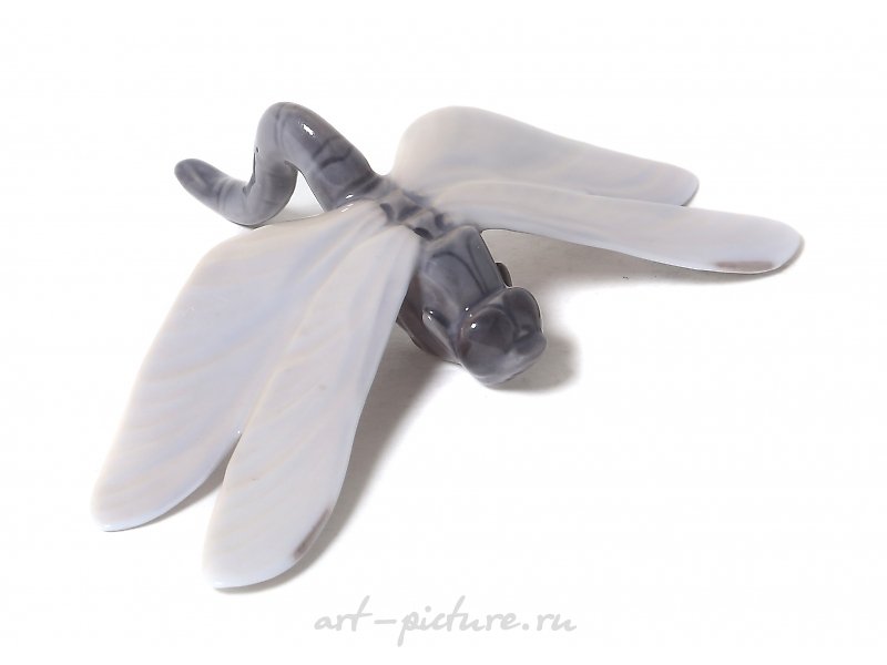 Porcelain figure "Dragonfly". Royal Copenhagen, before 1910.