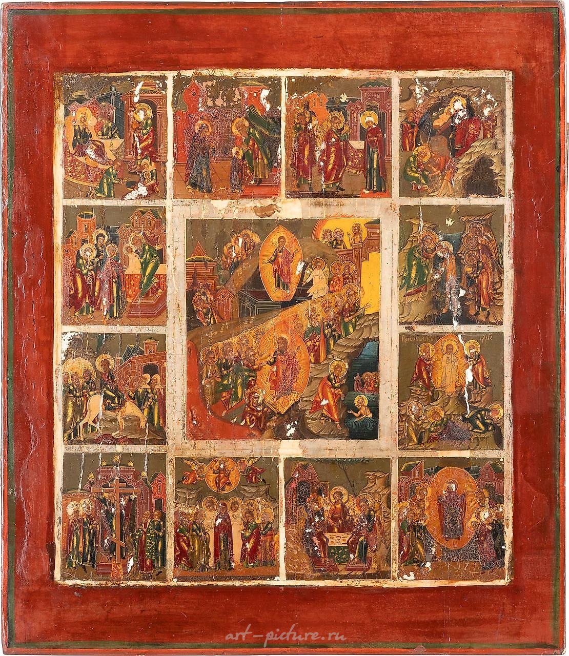 Большая икона праздника Русская, 19 век