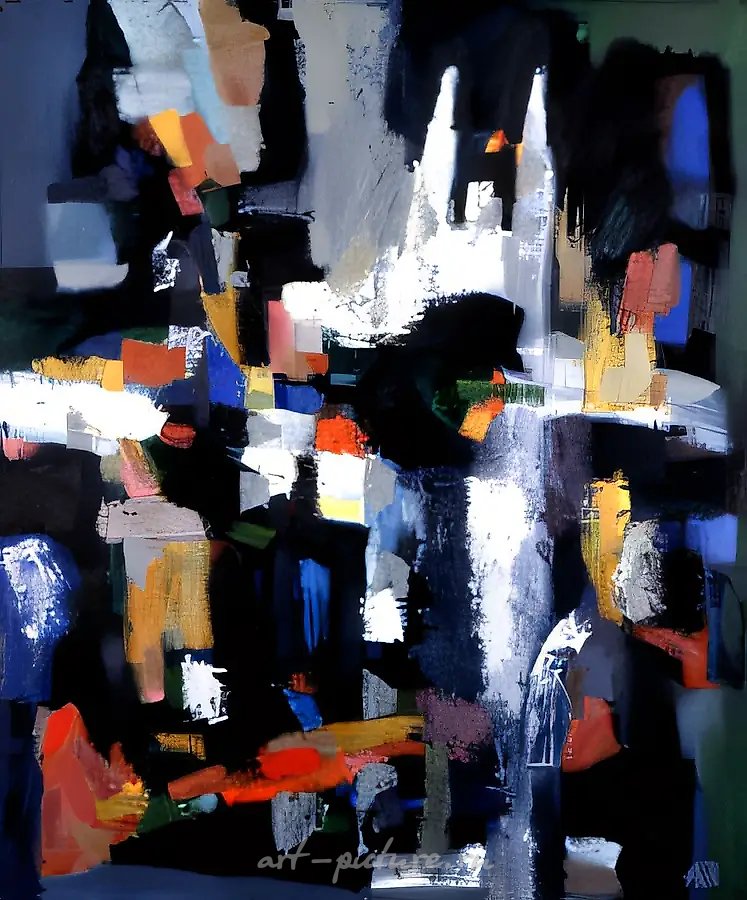 Город, 1991, масло на холсте, 130x103. Собственность автора