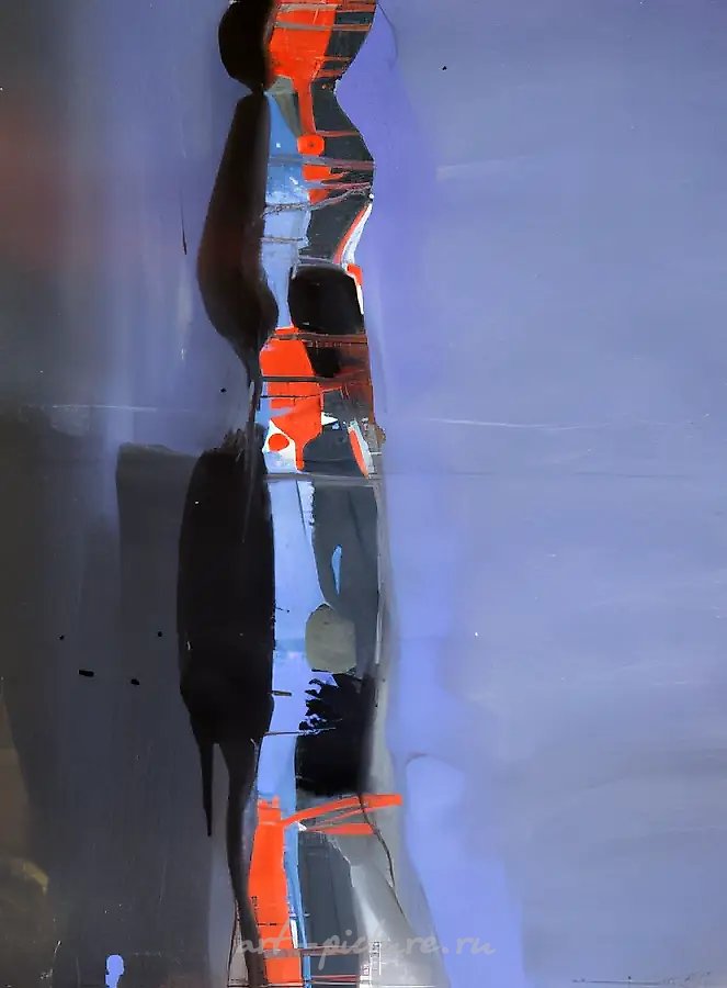 Лора, 1995, бумага, гуашь, 70x50