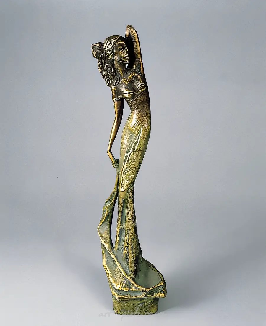 Романс., 1997, бронза, высота 39 см