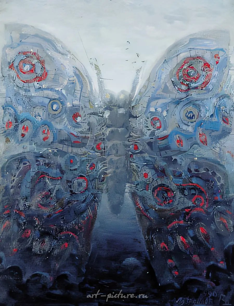Биен., 1990, холст, масло, 90х70