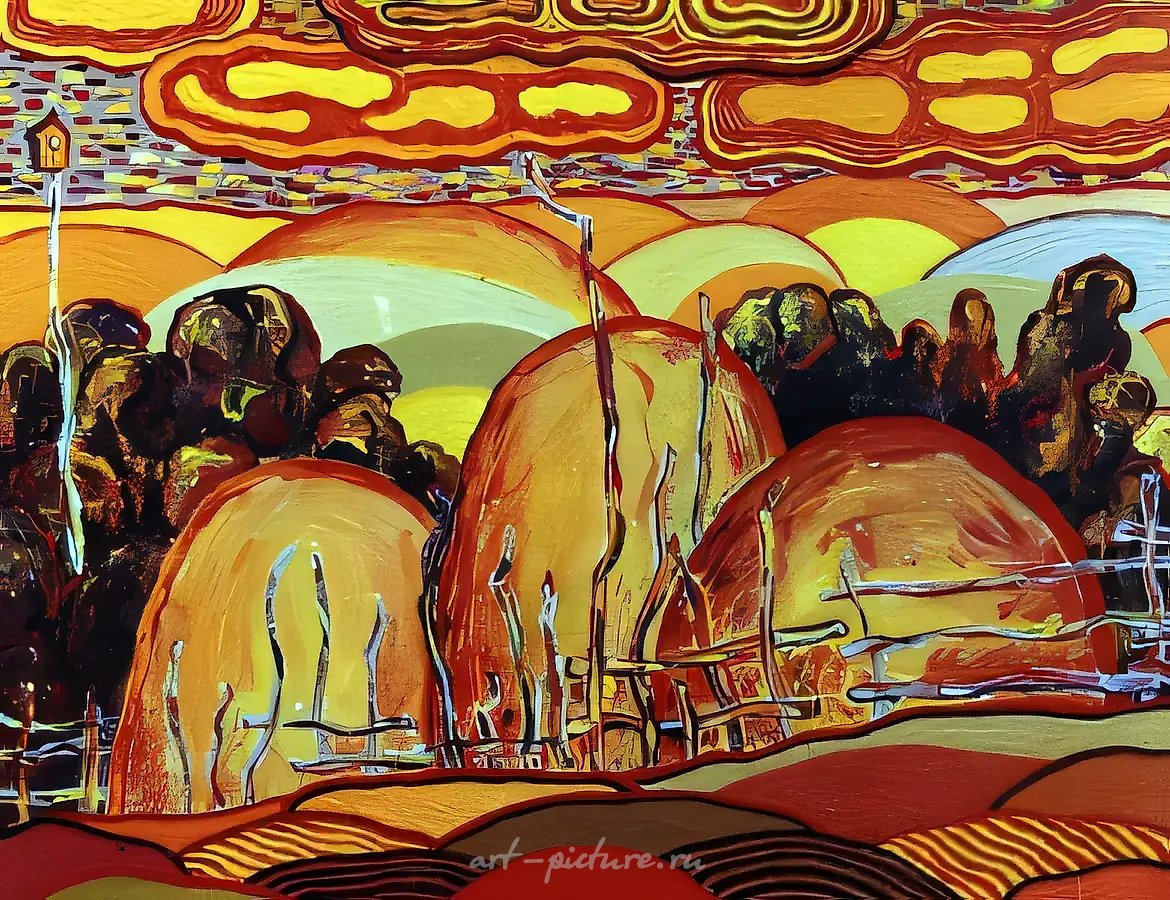 Донские холмы, 1997, холст, масло, 38х48