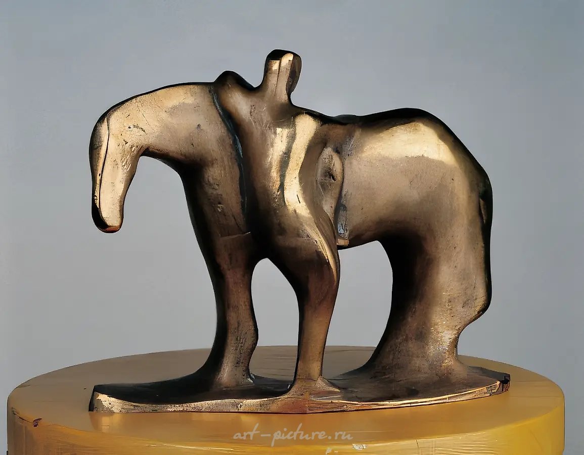 Всадник., 1994, бронза, высота 16 см