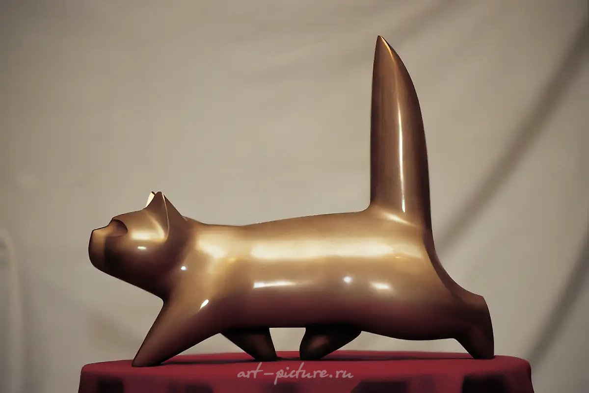 Кошка, 1999, бронза, высота 34 см