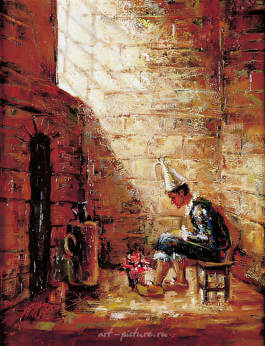 Золотая клетка, 1999, холст, масло, 36х32 Александр Панюков