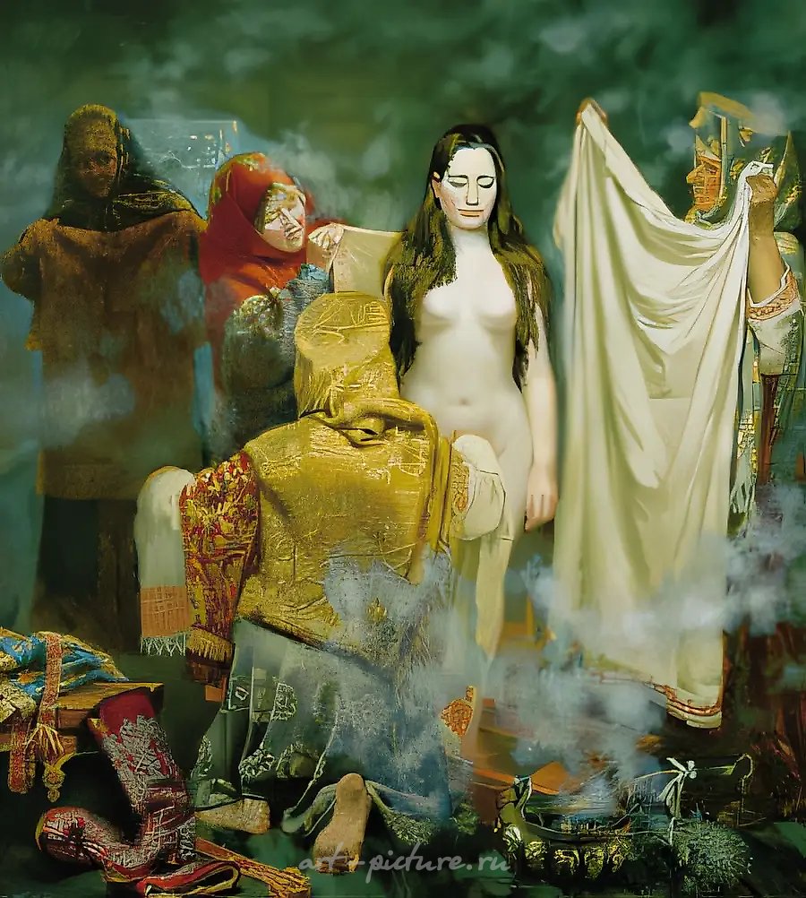 Невеста, 1995, холст, масло, 120х130