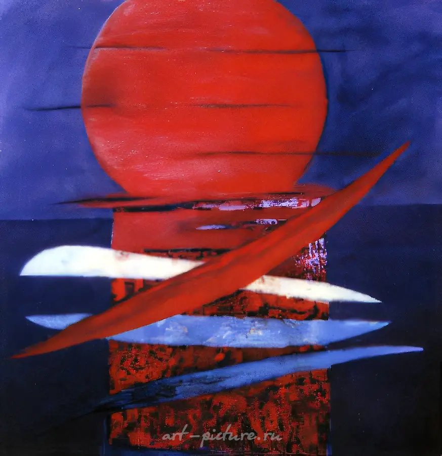 Закат, 1996, холст, масло, 120x100, $700. Собственность автора