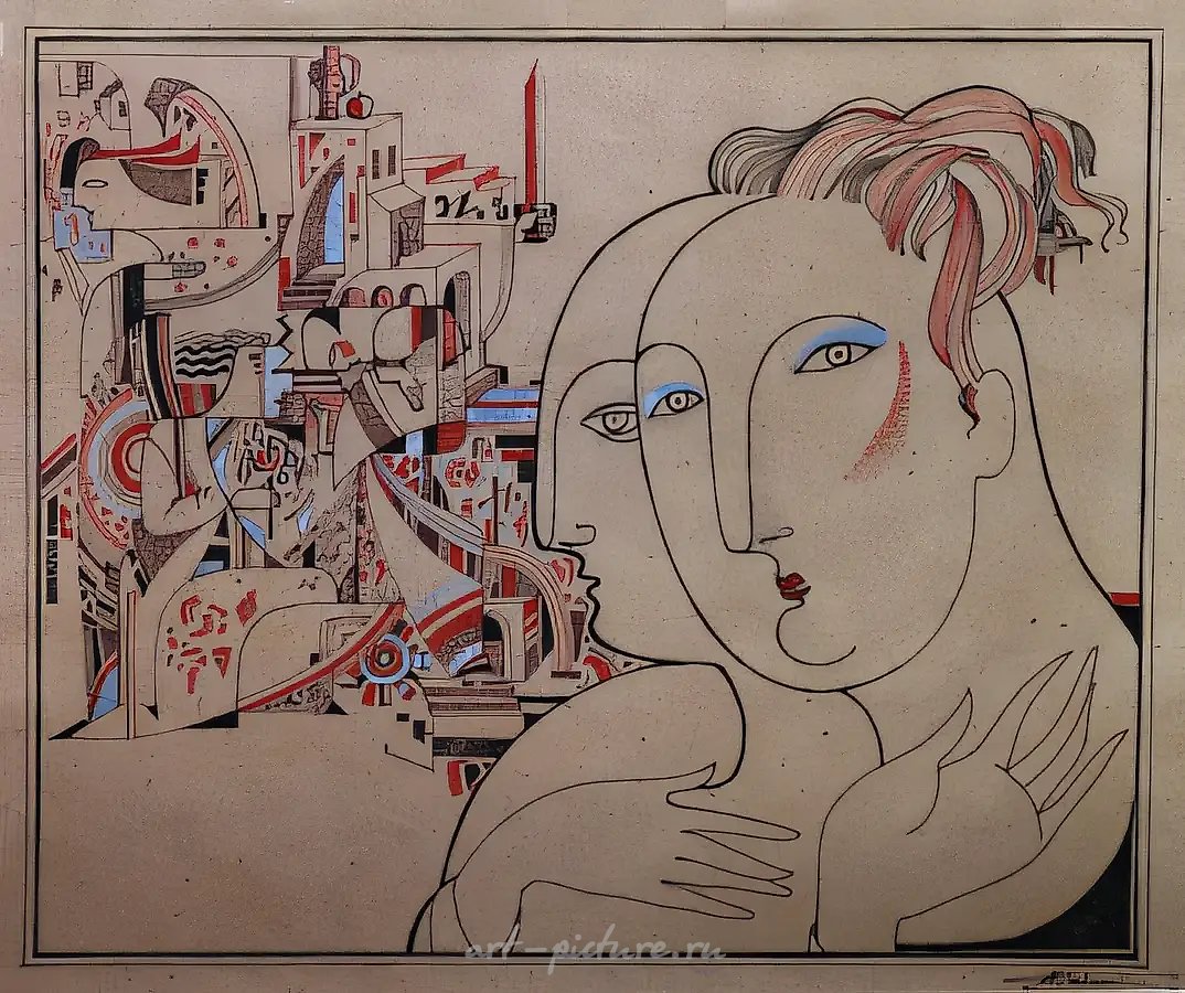 Начало истории. Свидетели, 1999, цветная тушь, бумага, перо, 36x45, $500